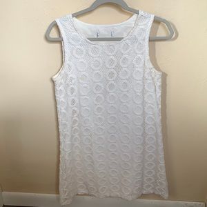 SIZE M WHITE LACE SHIFT DRESS